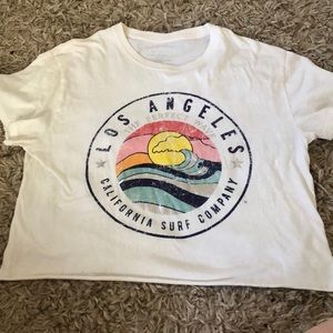 Crop graphic tee